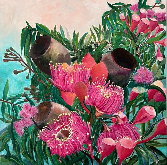 Flowering gums 60 x 60cm Original Art