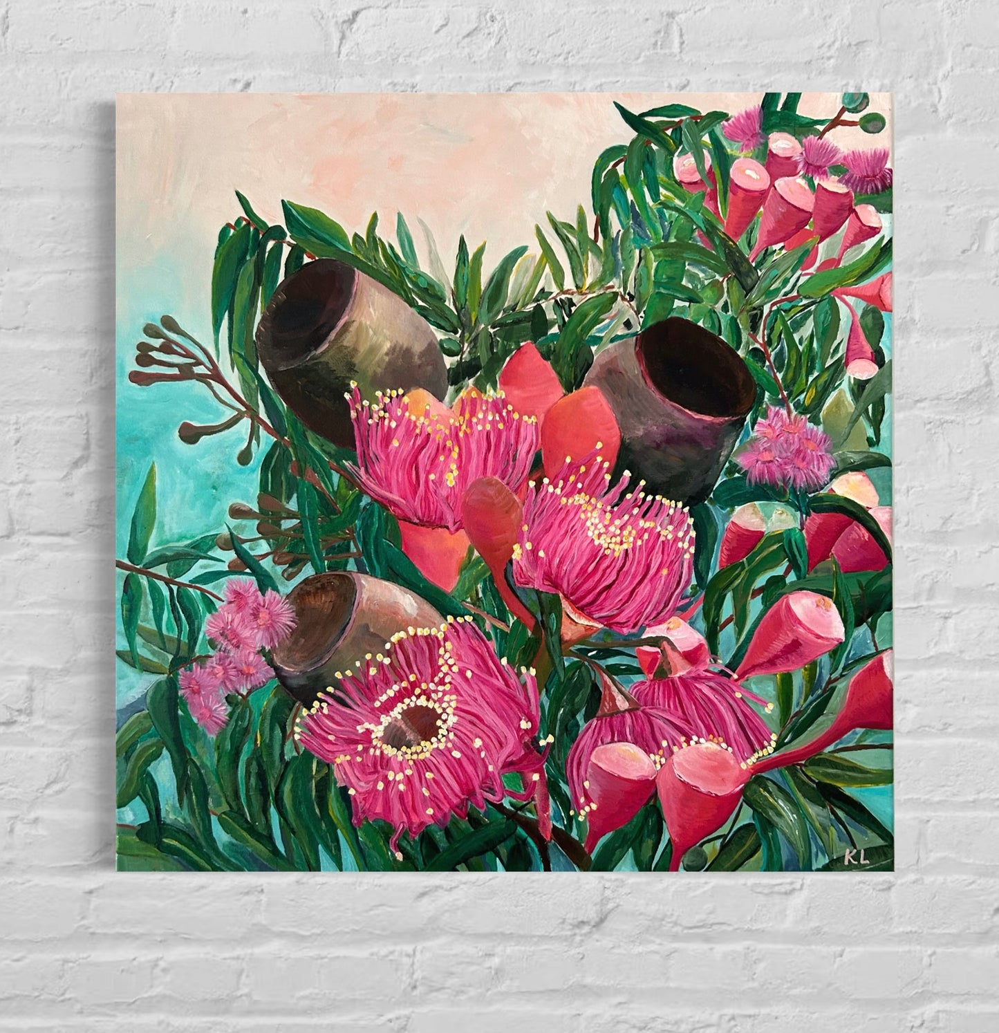 Flowering gums 60 x 60cm Original Art